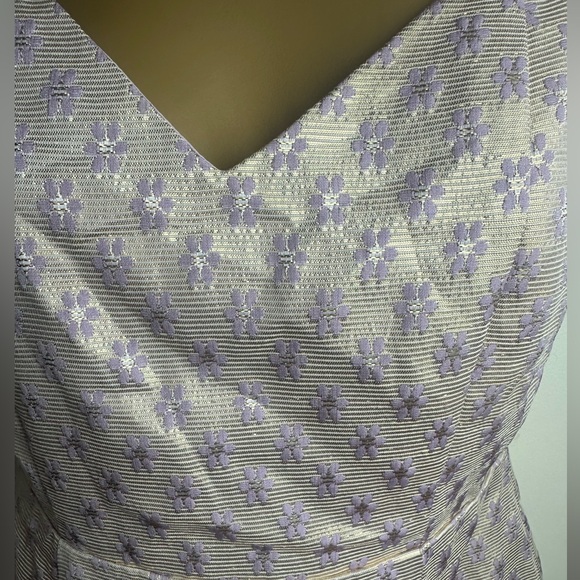 superdown Lavender Metallic Gold Floral Rosanna Strappy Back Mini Dress NWT S - Picture 8 of 16